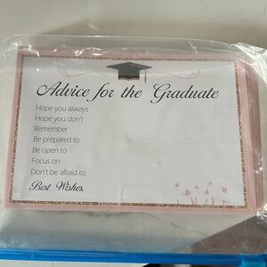 Graduation Advice Cards - Pink